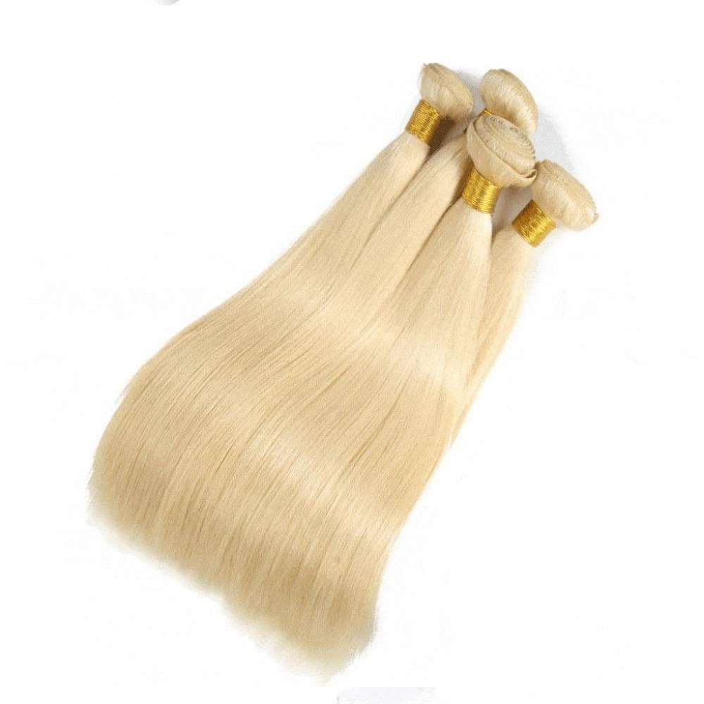 High Quality Human Hair Extensions Blonde Straight 22" inches